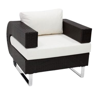 Imagem de Poltrona Em Fibra Sintética Modelo Begônia Preto