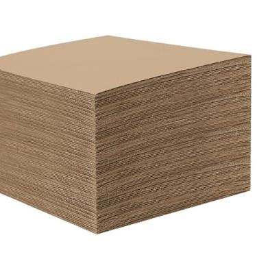Imagem de MUKLEI Pacote Com 60 Folhas De Papelão Ondulado 11,8 X Pol., Enchimento 1/8 Pol. (3 Mm) Espessura, Planas Kraft Para Remessa, Correspondência E Artesanato