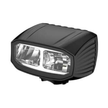 Imagem de Colaxi Luz de bicicleta para passeios noturnos, recarregável, à prova d'água, farol dianteiro, farol de bicicleta para áreas externas, montanha, adultos, Preto