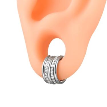 Imagem de Casvort 5/10 peças 16G sem costura septo nariz piercing anéis de zircônia segmento tragus argola anéis 316 aço inoxidável hélice empilhar clickers tampões de ouvido feminino joias corporais, 1.2*8mm