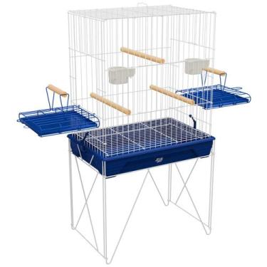 Imagem de Viveiro Gaiola para Calopsita e Aves Mansas Malha Larga - Lar e Quinta