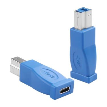 Imagem de GINTOOYUN Adaptador Usb 3.0 Para Impressora B, 2 Peças, Macho E Fêmea, Compatível Com Impressoras, Docking Station, Drivers De Disco Rígido Externos, Scanners, Hubs Mais Dispositivos