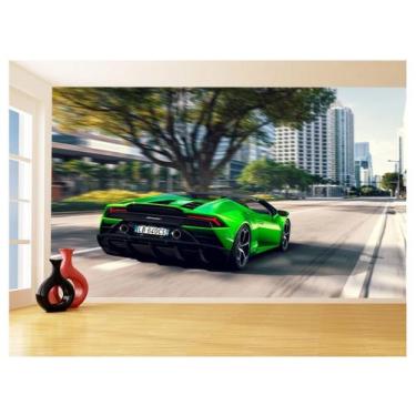 Imagem de Papel De Parede Carro Lamborghini V10 Huracan 3,5M Car224 - Você Decor