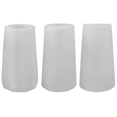 Imagem de Molde de vaso com 3 peças, molde de vaso de silicone fácil de liberar flexível, lavável e reutilizável para artesanato, moldes de resina, moldes de epóxi, concreto