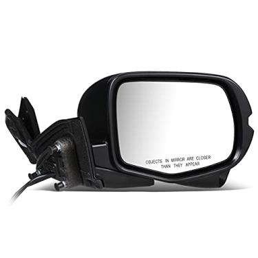 Imagem de DNA Motoring OEM-MR-HO1321289 Espelho retrovisor de porta lateral do passageiro direito aquecido alimentado alimentado compatível com piloto 2016-2018, com câmera de detecção de ponto cego