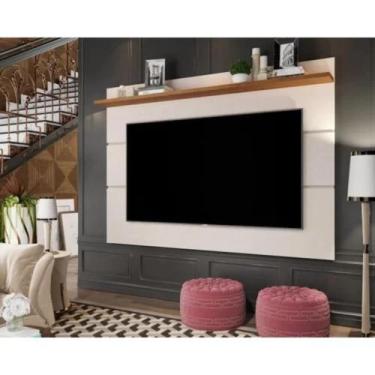 Imagem de Painel para TV Dubhe 1.8 Off White Freijó - CASA H