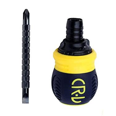 Imagem de Chusui Chave de fenda atarracada Chave de fenda com catraca com fenda e em cruz Chave de fenda telescópica CR-V multiferramenta para manutenção doméstica eletrônica ZL