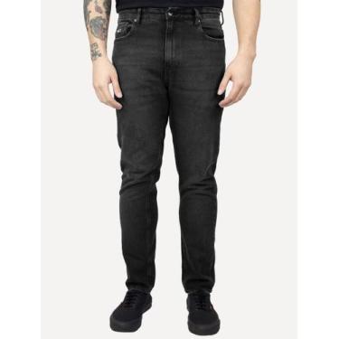 Imagem de Calça Tommy Jeans Masculina Dad Regular Tapered Preta, 42
