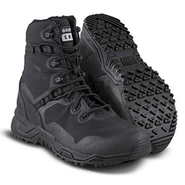 Imagem de Bota tática original SWAT Alpha Fury 8" | Sapatos leves de alto desempenho | Adequado para aeroporto - Preto, 4,5 D US