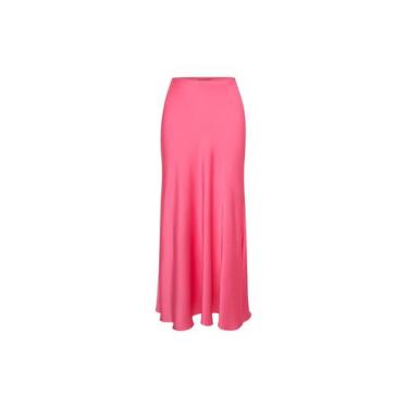 Imagem de Saia Midi de Cetim Evasê Lanvin - Pink - Amey, M