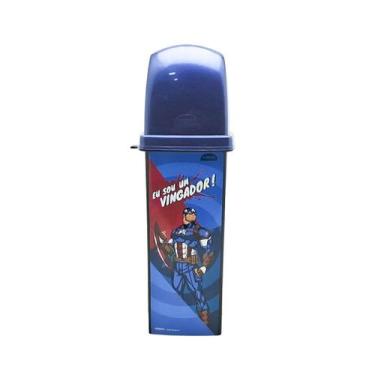 Imagem de Case Porta Escova de Dente Infantil Dental Case Escolar vingadores mar