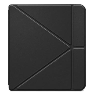 Imagem de HEISHAYU Capa para eReader Kobo Libra Color (2024)/Kobo Libra 2 (2021) de 7 polegadas, capa de TPU com despertar/hibernar automaticamente, preta