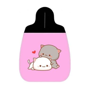 Imagem de Lixeira Lixinho Carro 1 Gatinhos Amor Rosa - Polo Cat
