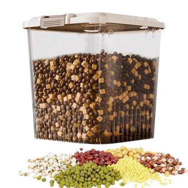 Imagem de Recipiente Para Comida De Gato - Frasco Hermético Com Tampa De Pressão Para Petiscos | Balde Transparente De Alimentos Para Roedores Gado Pássaro Coelho Gato Cão Despensa Exterior Campismo