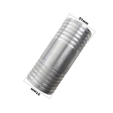 Imagem de Conexão Nipe Mangueira 51mm Alumínio Emenda Universal - PARAISO DAS MA