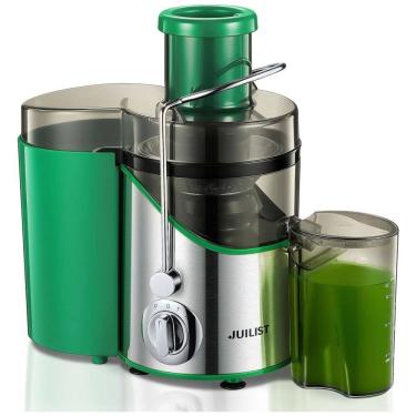 Imagem de Extrator de Suco Juilist 7,62 cm para Frutas e Vegetais, 3 Velocidades, Motor de 400W, Fácil de Limpar - Verde