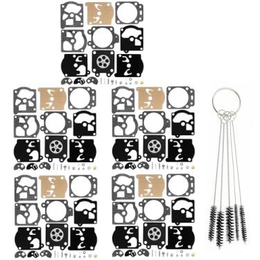 Imagem de YOFMOO 5 conjuntos de kit de reparo de reconstrução de carburador compatível com Walbro K10-WAT WA WT Series 2 ciclos cortador de cordas de carboidratos motosserra Poulan Weedeater Ryobi Ryan IDC Homelite Lawnboy Toro