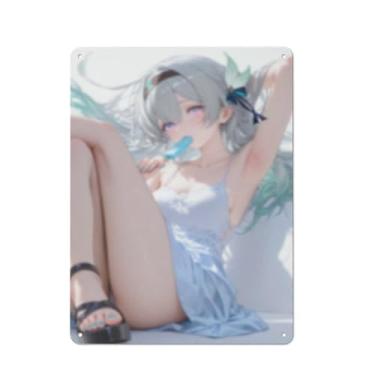 Imagem de Hot Sexy Anime Girl Poster Art Poster Tin Sign Vintage Wall Art Decoration Poster 30,5 x 40,6 cm, AI041