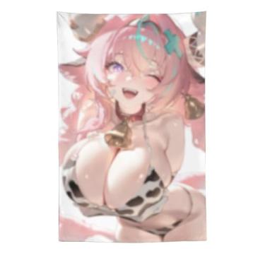 Imagem de LIEGBMEU Sexy Bikini Hot Anime Girl Tapeçaria 152.4 cm x 228.6 cm Interior Exterior Wall Quilt Art Decoração de Tapeçaria Caprichosa, AF278