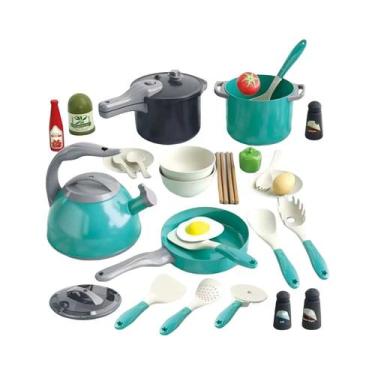 Imagem de Kit Jogo Panelinhas Cozinha Infantil 32 Peças Brinquedo - Bruartt, Ver