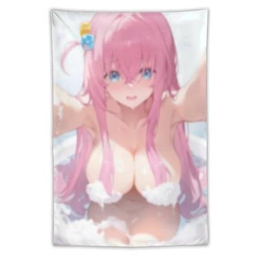 Imagem de LIEGBMEU Sexy Bikini Hot Anime Girl Tapeçaria 101.6 cm x 152.4 cm Interior Exterior Wall Quilt Art Decoração de Tapeçaria Caprichosa, AF231
