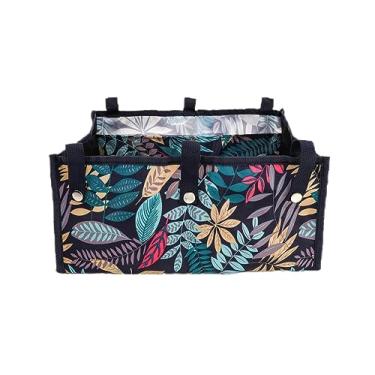 Imagem de XINFULLWOL Bolsas Para Andadores Xinfullwol, Bolsa Armazenamento De Sob O Assento, Acessórios Dobráveis, Idosos, Cesta Médica Reposição Assento (Flor, Médio)