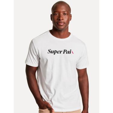 Imagem de Camiseta Reserva Masculina Regular Super Pai Branca-Masculino