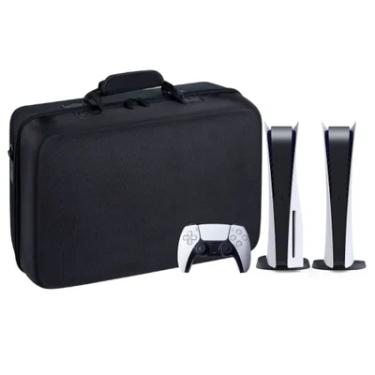 Imagem de Bolsa Premium Mochila Transporte Para Playstation 5 Fat Digital Ultra E Acessórios Preta
