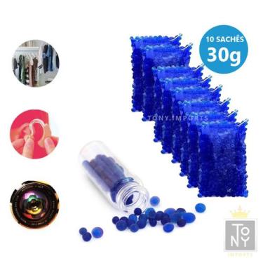 Imagem de Kit 10 sachês silica gel desumidificador aparelho auditivo - tony impo