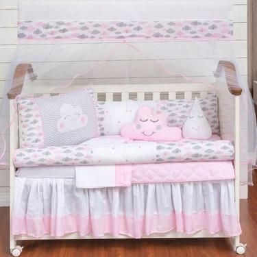 Imagem de Kit Berço 11 Peças - Estampa Algodão - Mosqueteiro Incluso - L2m