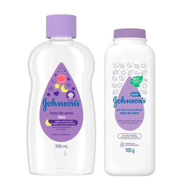 Imagem de Kit talco e óleo johnsons baby hora do sono suave e cheiroso - Johnson
