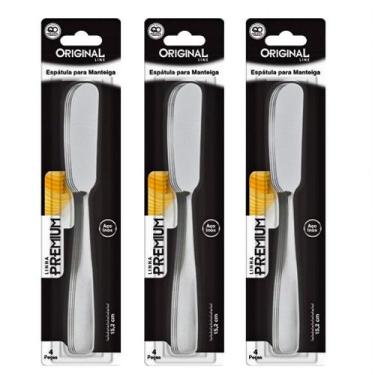 Imagem de jogo de espátulas para manteiga creme requeijão geleia 12un - Original
