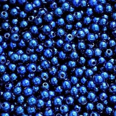 Imagem de PÉROLA DE ABS LISA Nº 05 20G PEROLA 5MM - LADEIRA BIJUTERIAS, AZUL ROY