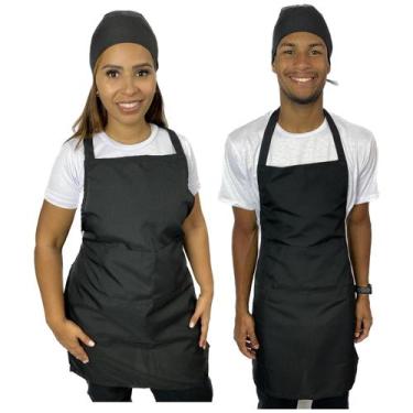Imagem de Avental Frente Única Uniforme Ideal Para Cozinha Atendente Lanchonete 
