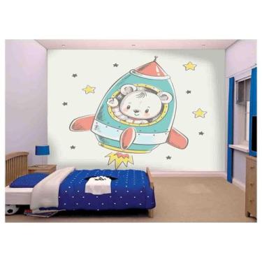 Imagem de Papel De Parede Infantil Ursinho Quarto Bebê s125 - Você Decora