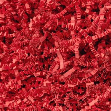 Imagem de Triturador de papel enrugado 500g vermelho para cestas de presentes Wo