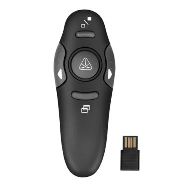 Imagem de Apresentador Caneta Controle passador de Slides sem fio com Laser Vermelho - Controle Total de Slides com Precisão e Liberdade de Movimento - Ideal para Aulas, Palestras e Reuniões.