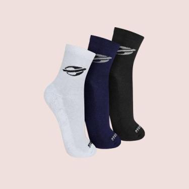 Imagem de Kit 3 Pares De Meias Cano Médio Masculina Mormaii Em Algodão Cotton, M