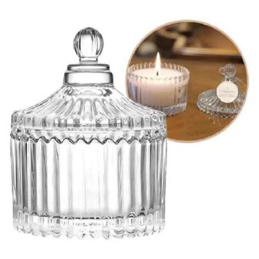 Imagem de Kit 12 Mini Potiches Lembranchinhas Bomboniere Vidro 9cm - Becca Home