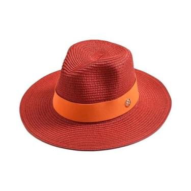 Imagem de Chapéu Panamá de Palha - Unissex, para Verão, Praia e Viagem, 56-58cm,