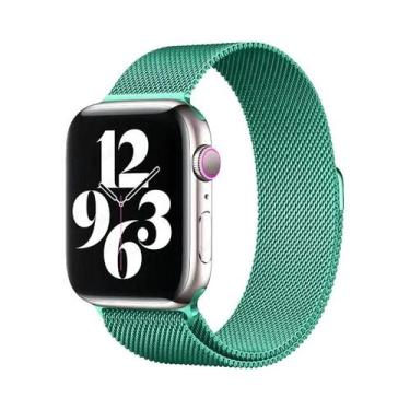 Imagem de Pulseira De Metal Milanese Loop De 44mm 40mm 45mm 41mm Para Apple Watc