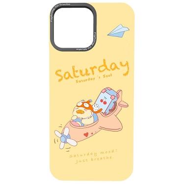 Imagem de Fighting Ya Studio Week Series Emotional Value Vibe - para iPhone 16 Pro Max, design bonito e estético baseado no humor para mulheres e meninas - MagSafe, funciona apenas com capa básica de mudança de