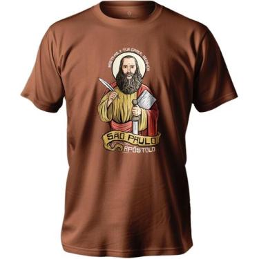 Imagem de Camiseta De Algodão Masculino E Feminino Religiosa São João Paulo Apos