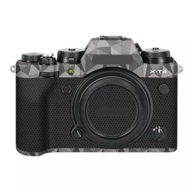 Imagem de Adesivo de capa de câmera X-T4 para FujiFilm X-T4 Película protetora antiarranhões Decoração XT4 (titânio triangular)