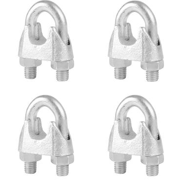 Imagem de Jogo de 5 Grampo para Cabo de Aço Leve Fixação Galvanizado 7/8 Polegadas - Starfer