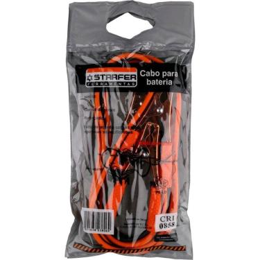 Imagem de Kit Cabo de Bateria Chupeta + Chave Roda Cruz 3 Bocas - Starfer