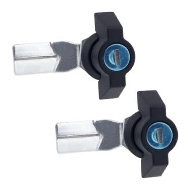 Imagem de Mewutal 2 peças de trava de came deslocada operada por polegar, cilindro de 2 cm, substituição de trava de giro do polegar para caixa de ferramentas de caminhão RV caixa de correio máquina de venda