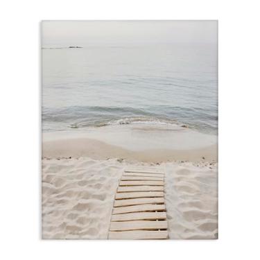 Imagem de Stupell Industries Arte de parede em tela de passarela com tábuas de praia, design por Sisi e Seb, 20 x 16