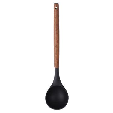 Imagem de Concha de Silicone Preto Paramount com Cabo Madeira 33 cm