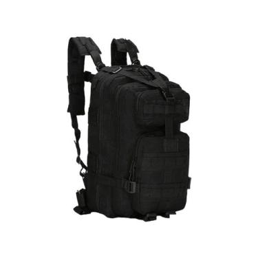 Imagem de Mochila tática militar 30L para caminhada ao ar livre preta M5 - Light